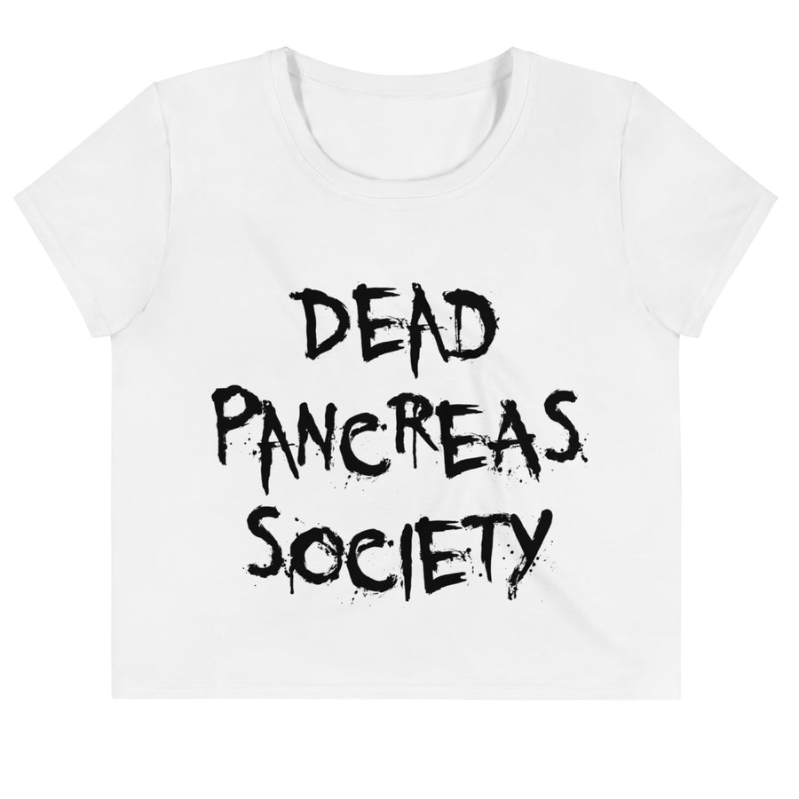 "Dead Pancreas Society" Awareness Crop Tee
