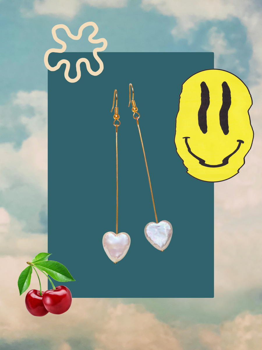 Swinging Hearts Drop Earrings