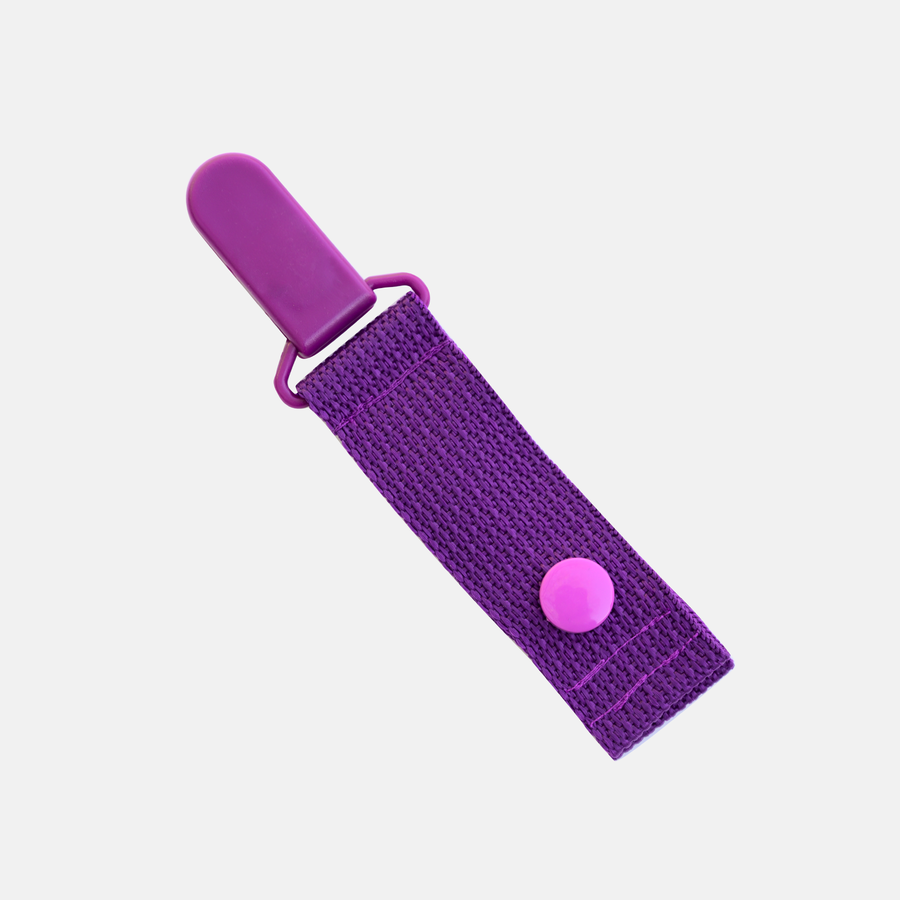 Tubie + Catheter Clips (Purple)