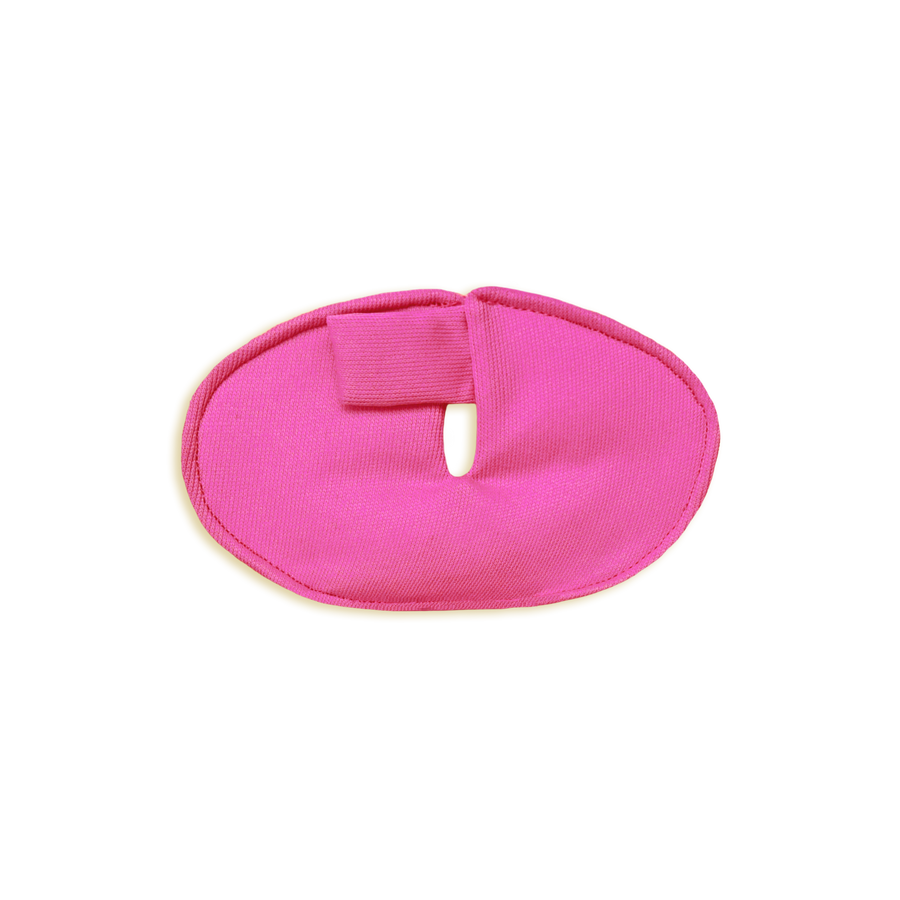 antimicrobial trach pad in pink